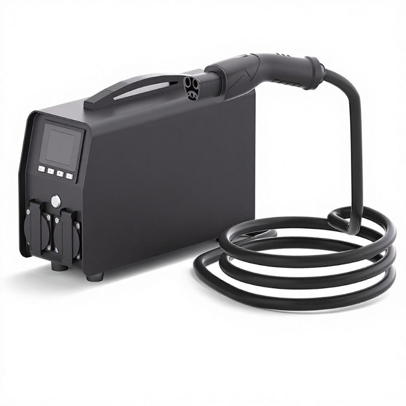 Ac Outdoor Power - 휴대용 EV 방전 인버터 DC-AC 변환기