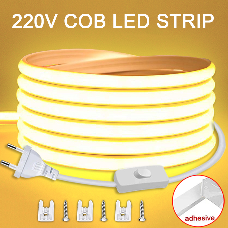 Outdoor Power Strip Weatherproof - ON/OFF 스위치가있는 220V Led 스트립 방수