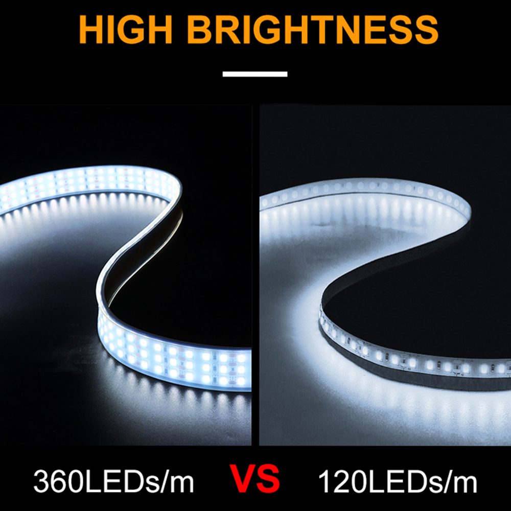 5m 고휘도 SMD2835 삼열 360Leds/m DC - Outdoor Power Strip Weatherproof 리뷰 및 가격